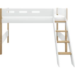 NOR Semi-High Bed 200x90 cm with Inclined Ladder - 1 item