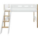 NOR Semi-High Bed 200x90 cm with Inclined Ladder - 1 item