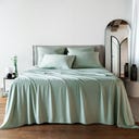 Bambaw Cozy Bambusz lepedő 180 x 290 cm - Sea Glass