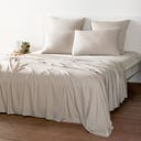 Bambaw Cozy Bambus Bettlaken 180 x 290 cm - Sand