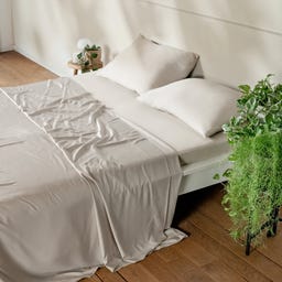 Bambaw Cozy Bambus Spannbettlaken 140 x 200 cm - Sand
