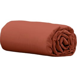 Bambaw Cozy Bambus Spannbettlaken 90 x 190 cm - Terracotta