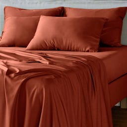 Bambusova prevleka za vzglavnik 65 x 65 cm - Terracotta
