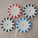 Eulenschnitt Speiseteller Wellig 25,6 cm - rot Herz