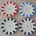 Eulenschnitt Platzteller Wellig 30,7 cm - rot Herz
