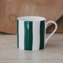 Eulenschnitt Tasse à Rayures - vert