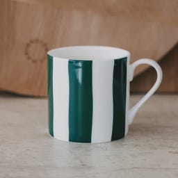 Eulenschnitt Tasse à Rayures - vert