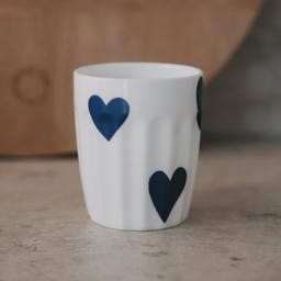 Eulenschnitt Beker Grote Harten - Donkerblauw