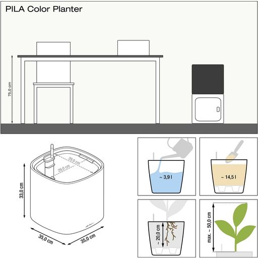 Lechuza Planteringskärl PILA Color Planter