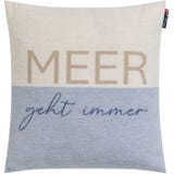 SILVRETTA Kissenh&uuml;lle "Meer geht immer" 40 x 40 cm