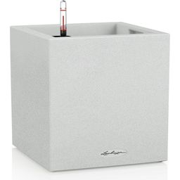 Lechuza Vaso - CANTO Stone Low 40 - bianco quarzo