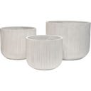 fleur ami Linea Pflanzgefäß weiß, 3er Set