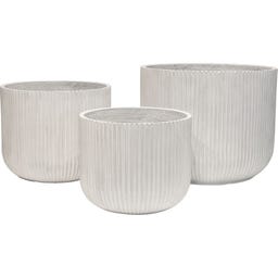 fleur ami Linea Pflanzgefäß weiß, 3er Set