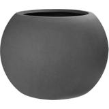 fleur ami Polystone Pflanzgef&auml;&szlig; Globe grau