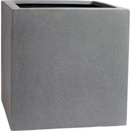 fleur ami Polystone Pflanzwürfel grau