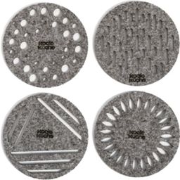 Koole Küche Felt Coasters - 4 Piece Set - grey