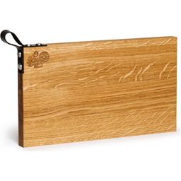 Oak Cutting Board with Leather Strap - "Designlinie Natur"