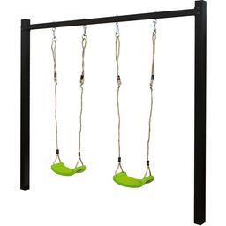 PLUS A/S Steel Swing Frame, Black - with Swings