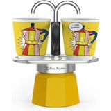 Bialetti MINI Express + 2 Espresso Cups