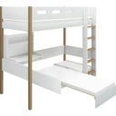 NOR Hochbett 184 cm mit Sofa, Schreibtisch, senkrechter Leiter & Absturzsicherung