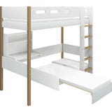 NOR Hochbett 184 cm mit Sofa, Schreibtisch, senkrechter Leiter & Absturzsicherung