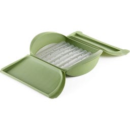 Lékué Dampfgarer mit Ablage, 4 Portionen - Green