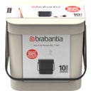 Brabantia Poubelle Sort & Go, 3 litres - Soft Beige