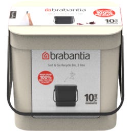 Brabantia Poubelle Sort & Go, 3 litres - Soft Beige