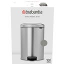 NewIcon - Pattumiera a Pedale 20 L con Inserto in Plastica - Soft Grey