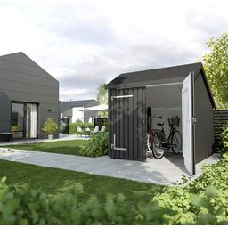 PLUS A/S Bicycle Shelter with Double Doors - 1 set