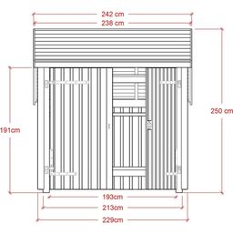 PLUS A/S Bicycle Shelter with Double Doors - 1 set