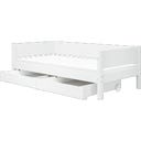 Flexa WHITE Einzelbett mit Schubladen - weiß