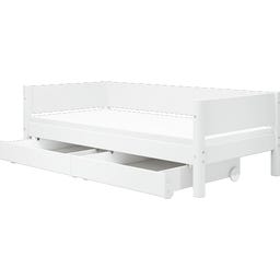 Flexa WHITE Einzelbett mit Schubladen - weiß