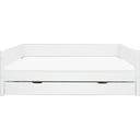 Flexa WHITE Einzelbett mit Schubladen - weiß