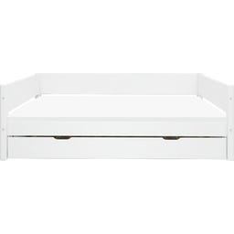Flexa WHITE Einzelbett mit Schubladen - weiß