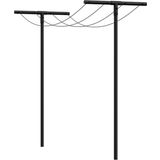 Clothesline Poles, Tubular Steel with Clothesline and Fittings
