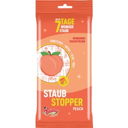 Staub Stopper Reinigungs-Feuchttücher, Peach - 24 Stück