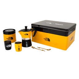 The North Face - Set Moka Express: 3 Tazas + 2 Vasitos, 2 Cucharillas y Café Perfetto Moka 100 g - 1 ud.