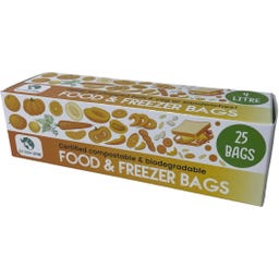 Eco Green Living Kompostierbare Gefrierbeutel 4 Liter - 25 Stück
