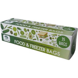 Eco Green Living Kompostierbare Gefrierbeutel 2 Liter - 35 Stück
