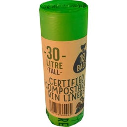 Eco Green Living Kompostierbare Abfallsäcke 30 Liter - 18 Stück