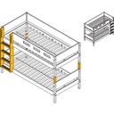 NOR Pfosten und Leiter für Etagenbett 154 cm