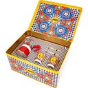 Dolce & Gabbana - Carretto Siciliano - Set Moka Express: 2 tazas + 2 vasitos y 2 Cucharillas Doradas