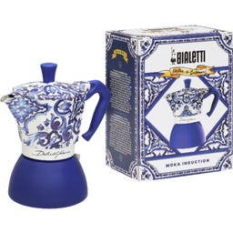 Dolce & Gabbana - Blu Mediterraneo - Cafetera Moka Induction - 6 tazas
