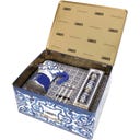 Dolce & Gabbana Moka Express 6-cup Blu Mediterraneo Gift Set + 3 Espresso Cups & Stirrers