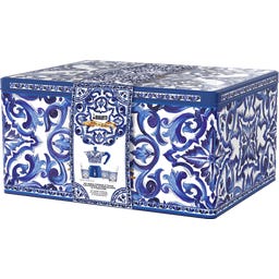 Dolce & Gabbana Moka Express 6-cup Blu Mediterraneo Gift Set + 3 Espresso Cups & Stirrers