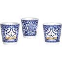 Dolce & Gabbana Moka Express 6-cup Blu Mediterraneo Gift Set + 3 Espresso Cups & Stirrers