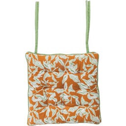 Tranquillo Leafy Forest Seat Cushion, orange - 1 item