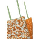 Tranquillo Leafy Forest Seat Cushion, orange - 1 item