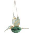 Tranquillo Hummingbird Paper Pendant - green